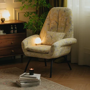 Viengulė sofa prancūziško vintažinio stiliaus laisvalaikio kėdė Svetainė Balkonas Namų sofos menas