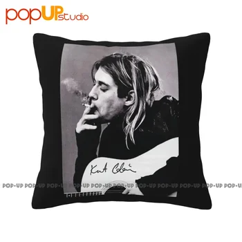 Šiltas Kurtas Cobainas Roko dainininkas Negabaritinis pagalvės užvalkalas Mesti pagalvės užvalkalą Patalynė Sustorėjusi Draugiška odai