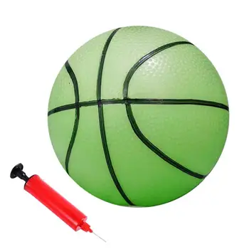 Šviečiantis krepšinis Švytintis šviečiantis kamuolys Apšviestas stiprus sukibimas Apšviestas krepšio kamuolys vaikams Mažylio kamuoliukai